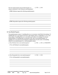 Form DIV902 Answer and Counterpetition for Dissolution of Marriage With Children - Minnesota, Page 23