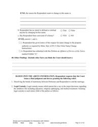 Form DIV902 Answer and Counterpetition for Dissolution of Marriage With Children - Minnesota, Page 31