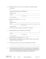Form OFP102 &quot;Petition for Order for Protection (Ofp)&quot; - Minnesota, Page 11