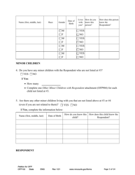 Form OFP102 Petition for Order for Protection (Ofp) - Minnesota, Page 3