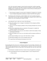 Form HOU602 Petition for Emergency Relief Under Tenant Remedies Act - Minnesota, Page 3
