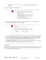 Form PRO911 Instructions for Closing an Informal Probate (With or Without a Will) - Minnesota, Page 17