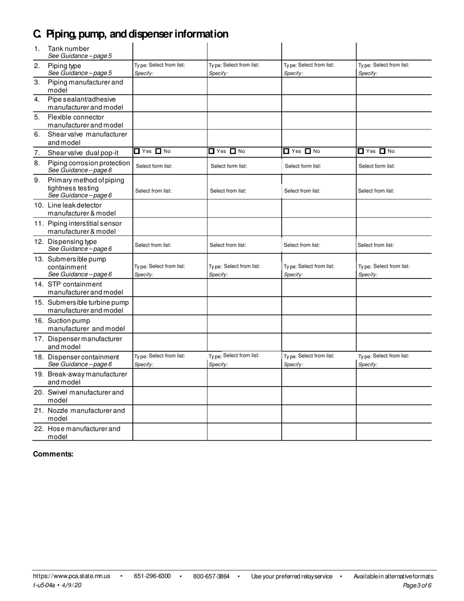 Form t-u5-04A Ust Notification Form - Minnesota, Page 3