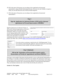 Form PRO801 Instructions for Starting a Case: Informal Probate With a Will - Minnesota, Page 12