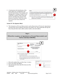 Form PRO801 Instructions for Starting a Case: Informal Probate With a Will - Minnesota, Page 14