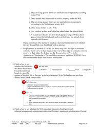 Form PRO801 Instructions for Starting a Case: Informal Probate With a Will - Minnesota, Page 7