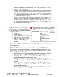 Form PRO801 Instructions for Starting a Case: Informal Probate With a Will - Minnesota, Page 9
