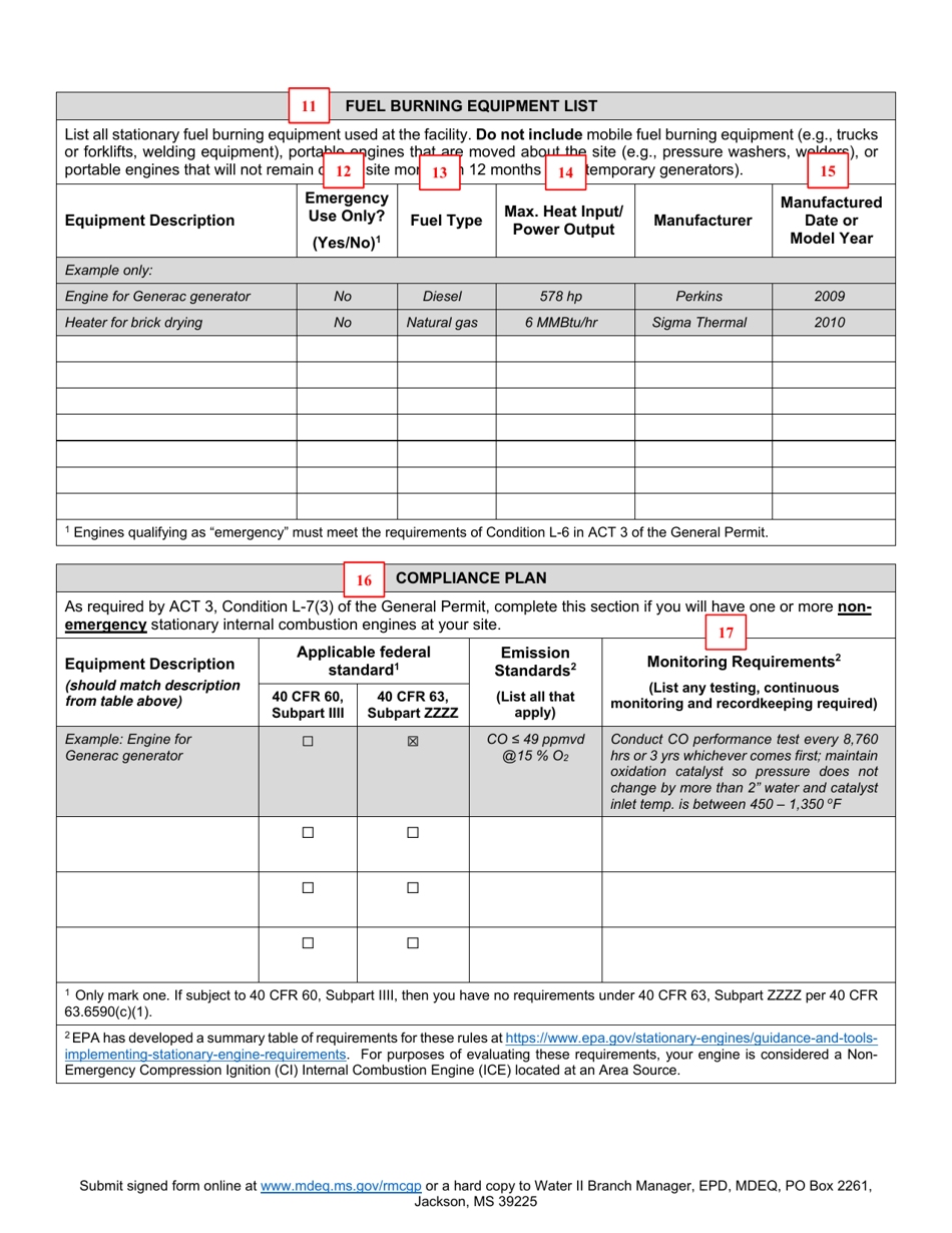 Instructions for Ready-Mix Concrete Recoverage Form - Mississippi, Page 4