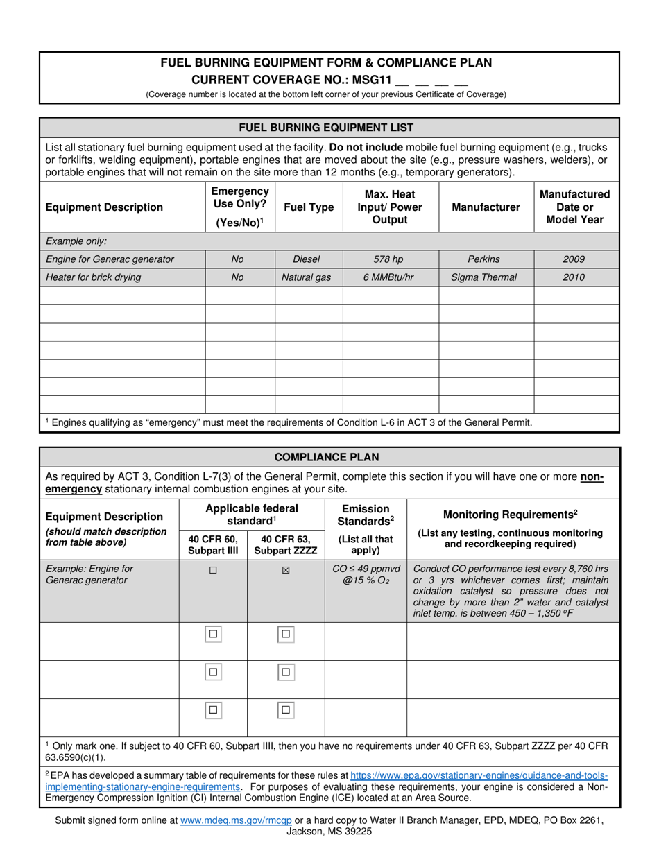 Ready-Mix Concrete Recoverage Form - Mississippi, Page 3