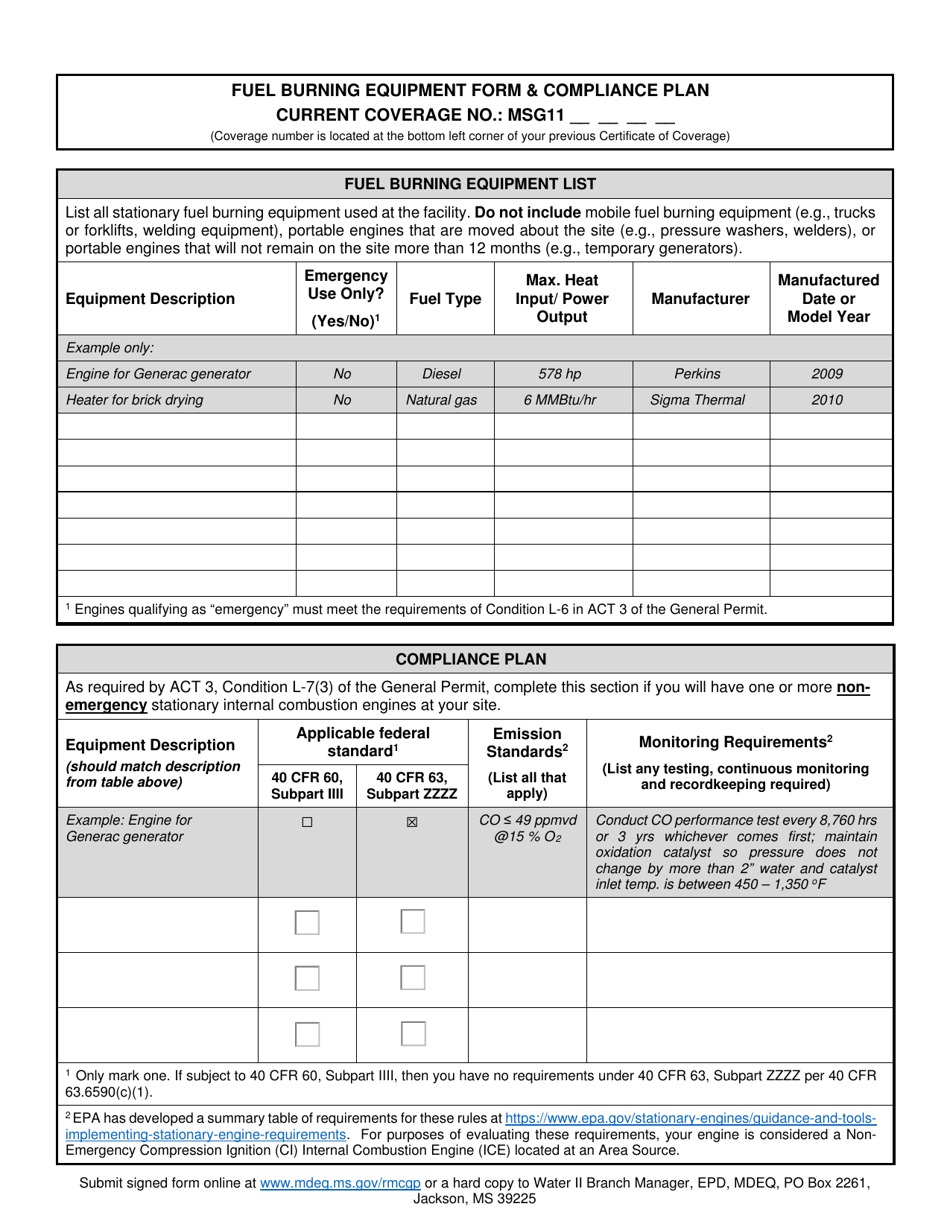 Ready-Mix Concrete General Permit (Rmcgp) Notice of Intent - Mississippi, Page 3