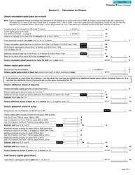 Form T184 Capital Gains Refund to a Mutual Fund Trust - Canada, Page 3