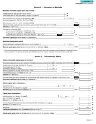 Form T184 Capital Gains Refund to a Mutual Fund Trust - Canada, Page 4