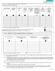 Form T5013 Schedule 58 Canadian Journalism Labour Tax Credit (2019 and Later Tax Years) - Canada, Page 2