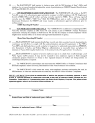 OFC Form 14A Annual Contractor Assurances Federal-Aid Contracts - New Hampshire, Page 3