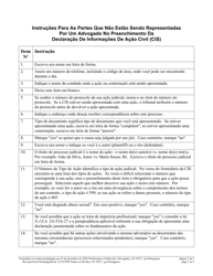 Form 10517 Civil Case Information Statement (Cis) - Pro Se - New Jersey (English/Portuguese), Page 2