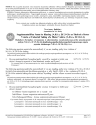 Form 11168 Supplemental Plea Form for Eluding (N.j.s.a. 2c:29-2b) or Theft of a Motor Vehicle or Unlawful Taking of a Motor Vehicle (N.j.s.a. 2c:20-2.1) - New Jersey (English/Polish)