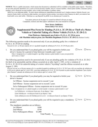 Form 11168 Supplemental Plea Form for Eluding (N.j.s.a. 2c:29-2b) or Theft of a Motor Vehicle or Unlawful Taking of a Motor Vehicle (N.j.s.a. 2c:20-2.1) - New Jersey (English/Haitian Creole)