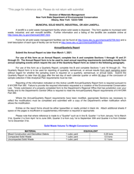 Msw, Industrial or Ash Landfill Annual/Quarterly Report - New York, Page 26