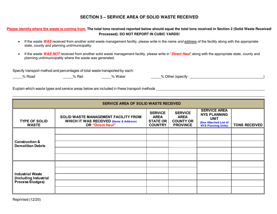 Combustion and Thermal Treatment Facility Annual / Quarterly Report - New York, Page 4