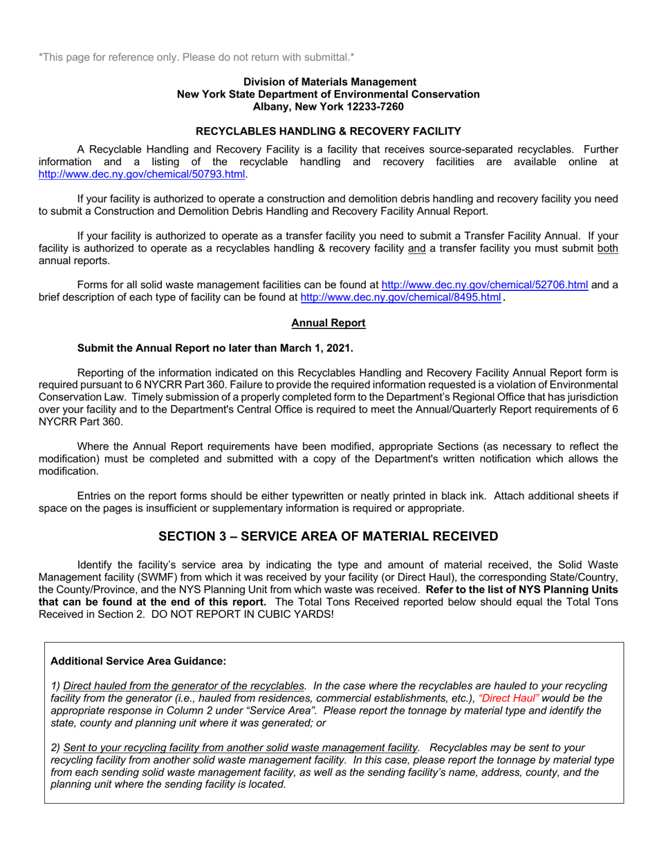 Recyclables Handling  Recovery Facility Annual Report - New York, Page 10