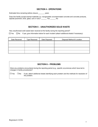 Land Clearing Debris Landfill Annual Report - New York, Page 4