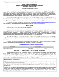 Land Clearing Debris Landfill Annual Report - New York, Page 6