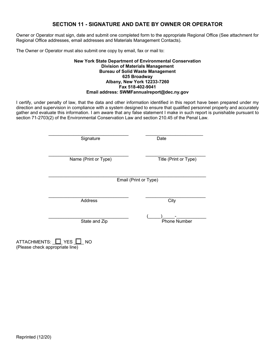 Permitted Cd Debris Handling and Recovery Facility Annual Report - New York, Page 12