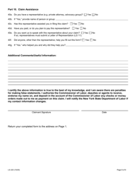Form LS223 Labor Standards Complaint Form - New York, Page 8