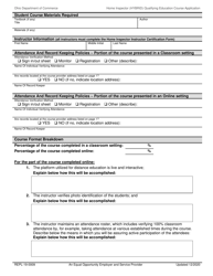 Form REPL-19-0009 Home Inspector (Hybrid) Qualifying Education Course Application - Ohio, Page 2