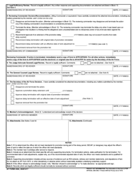 AF Form 4364 Record of Promotion Delay Resolution, Page 2