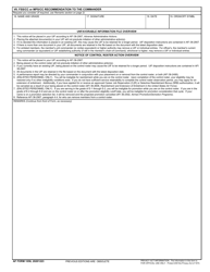AF Form 1058 Unfavorable Information File Actions, Page 2