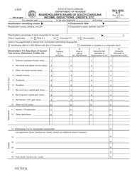 Document preview: Form SC1120S K-1 Shareholder's Share of South Carolina Income, Deductions, Credits, Etc. - South Carolina