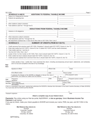 Form SC1120U Public Utility Tax Return - South Carolina, Page 2
