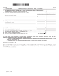 Form SC1120U Public Utility Tax Return - South Carolina, Page 6