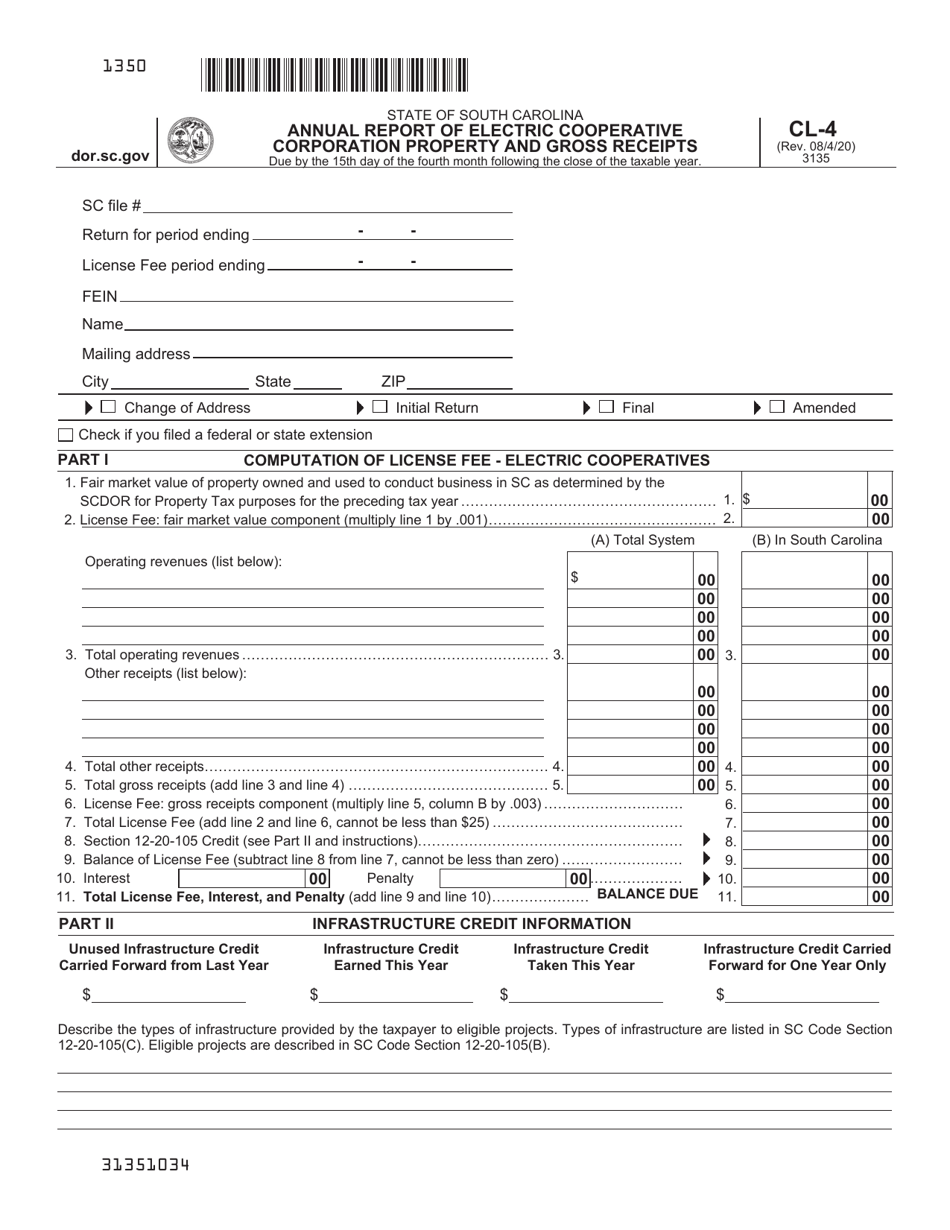 Form CL 4 Download Printable PDF or Fill Online Annual Report of