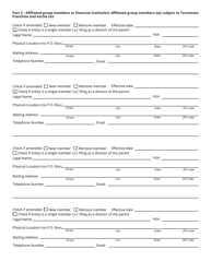 Form RV-F1308301 Consolidated Net Worth Election Registration Application - Tennessee, Page 3