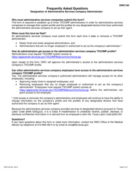 Form DWC120 Designation of Administrative Services Company Administrator - Texas, Page 2