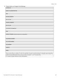 Form FIN486 Annual Report Form for Administrators - Texas, Page 2