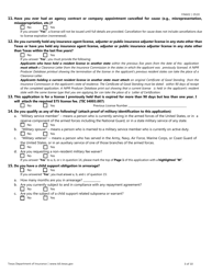 Form FIN602 Application for Individual Adjuster License - Texas, Page 3
