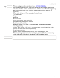 Form HMO007 Evidence of Coverage (Eoc) Checklist - Single Health Care Service Plan - Dental Care - Texas, Page 12
