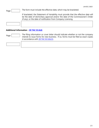 Form LAH302 Total and Partial Assumptions, Mergers, Name Changes, Redomestication, and Demutualization Form Filings Checklist - Texas, Page 2