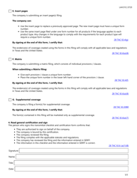 Form LAH310 Life and Health Transmittal Checklist and Certification Form - Texas, Page 5