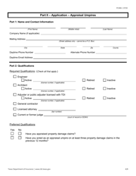 Form PC406 Request for Applications - Appraisal Umpires - Texas, Page 4