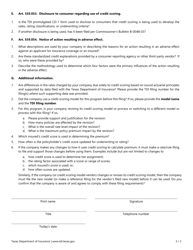 Form PC404 Compliance Questionnaire - Use of Credit Information - Texas, Page 3