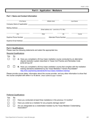 Form PC407 Request for Applications - Mediators - Texas, Page 4