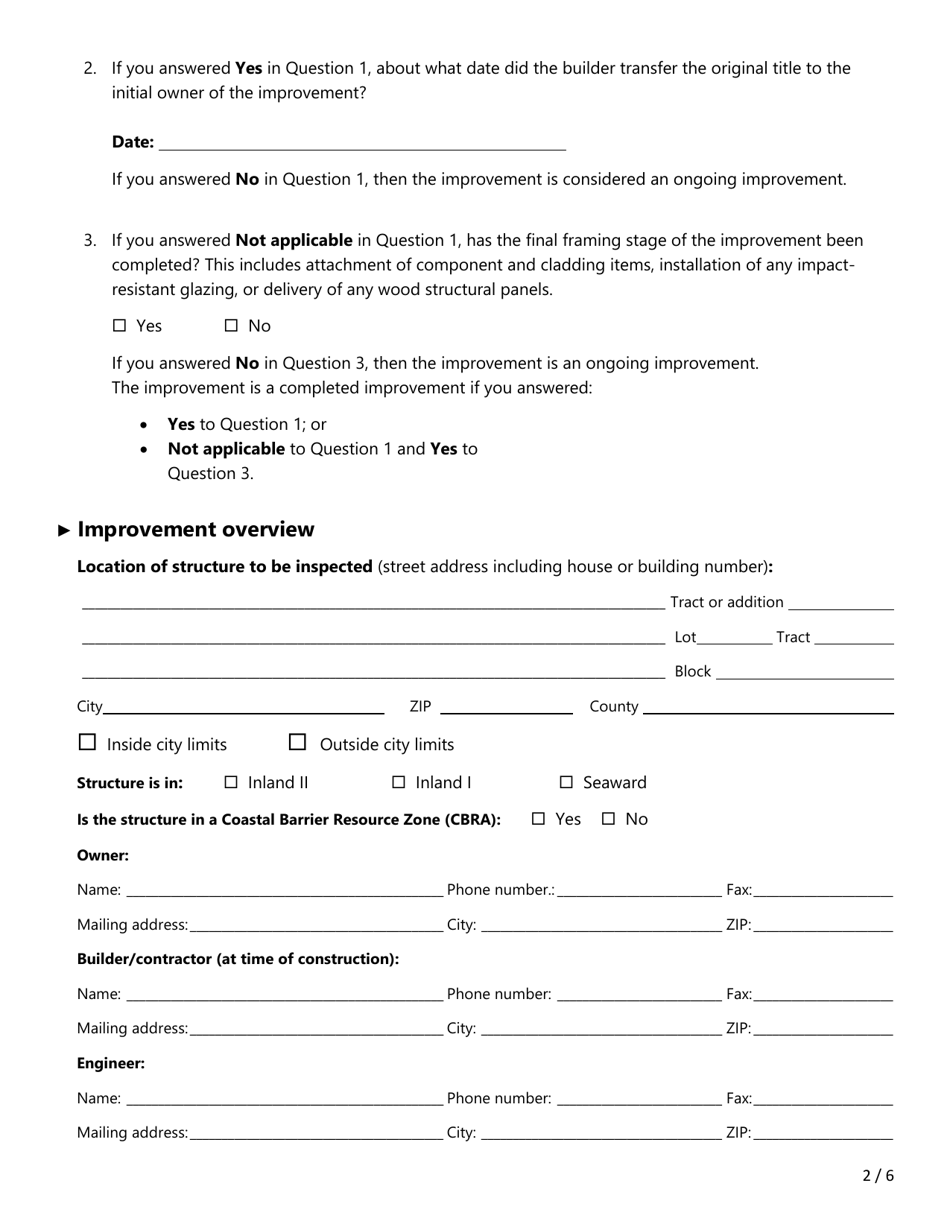 Form PC434 (WPI-2E) Application for Certificate of Compliance - Texas, Page 2