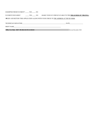 Application for Weights and Measures Service Technician Certification and Registration for Technician Training - Virginia, Page 2