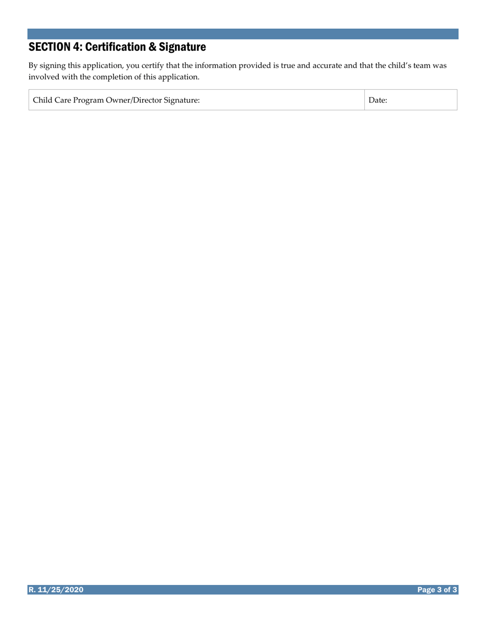 Special Accommodations Grant Application Request for Funds - Vermont, Page 3