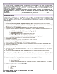 DCYF Form 15-369 Education and Training Voucher (Etv) Program Renewal Application - Washington, Page 2