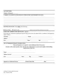Certificate of Limited Liability Partnership - Washington, Page 5